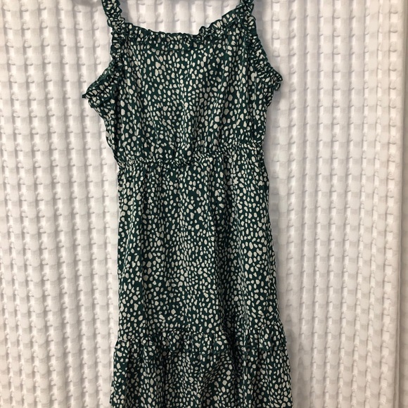 Beachsissi green dot tie back mini dress - Picture 2 of 2